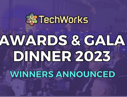 Silveray win the TechNES Award at the TechWorks Awards 2023